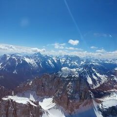 Flugwegposition um 11:51:51: Aufgenommen in der Nähe von 32040 Comelico Superiore, Belluno, Italien in 3689 Meter